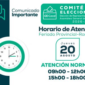 Horario de Atención Comité Electoral